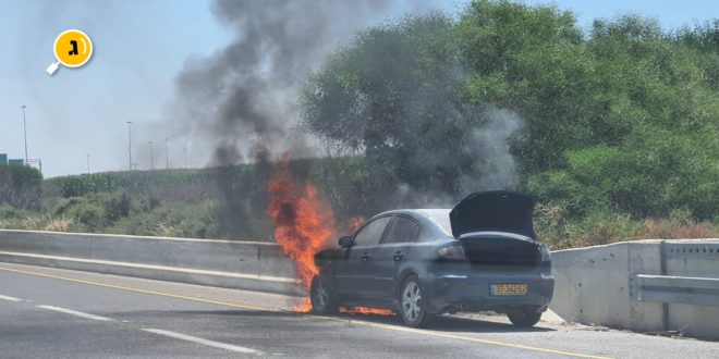 עלה באש, רכב נשרף