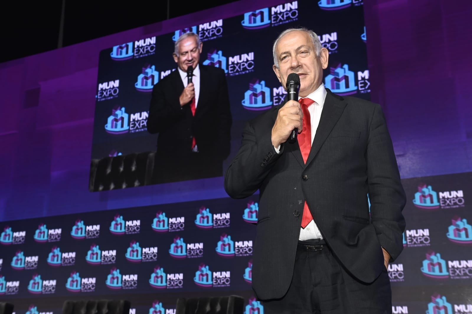 נתניהו במוני אקספו