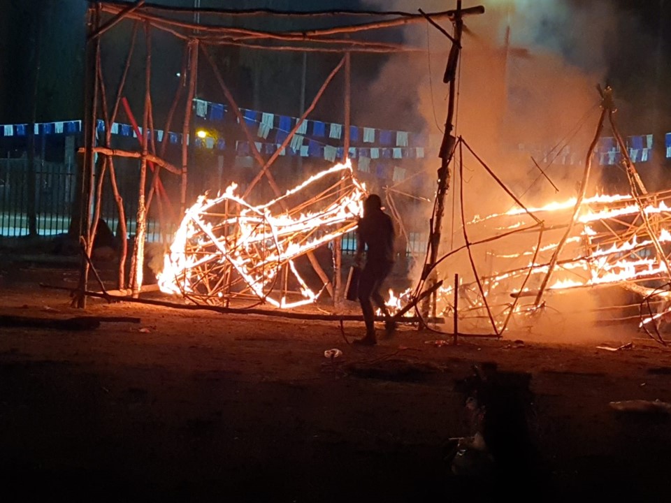 טקס אש מכבי צעיר גדרה