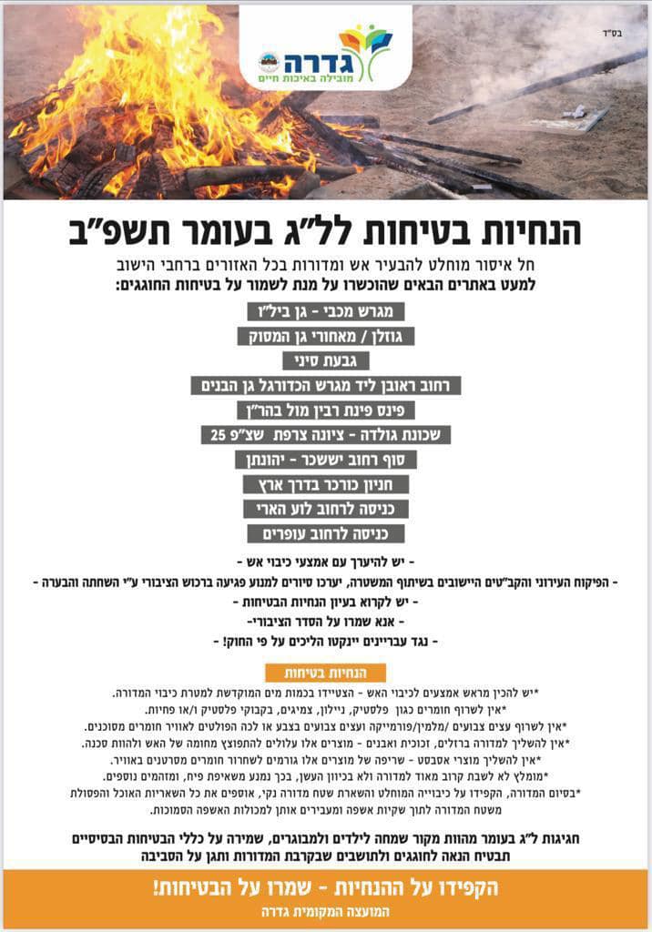 מוקדי המדורות 