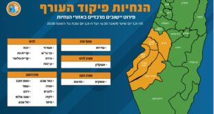 מעגלים כתומים מפת פקע"ר
