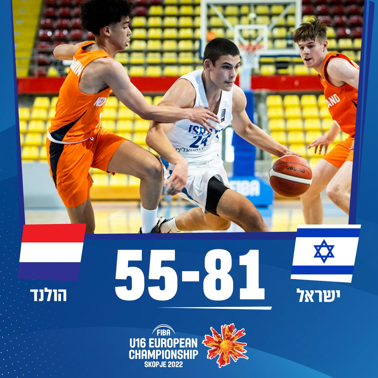 נבחרת הקאדטים מול הולנד