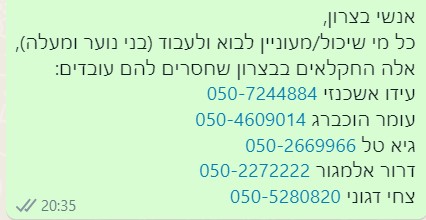 מתנדבים בביצרון 
