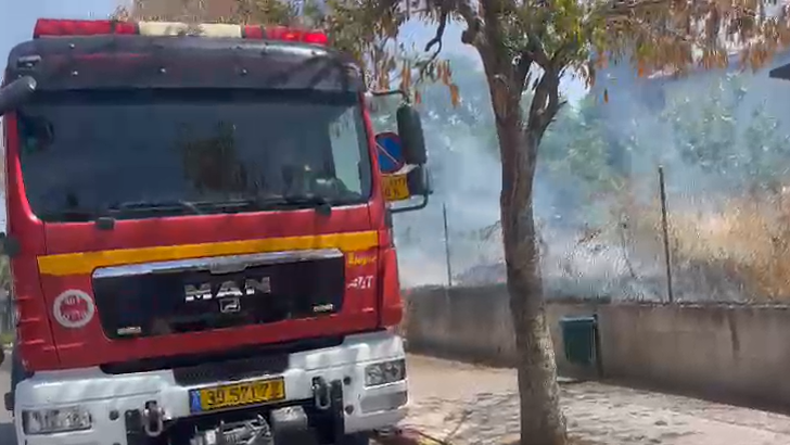 שריפה בציר ויצמן