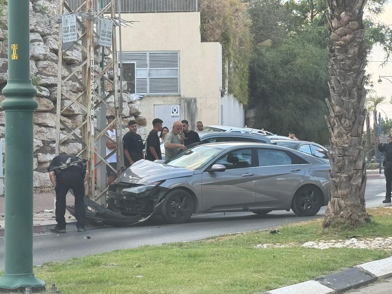 תאונה בלב ציר פינס