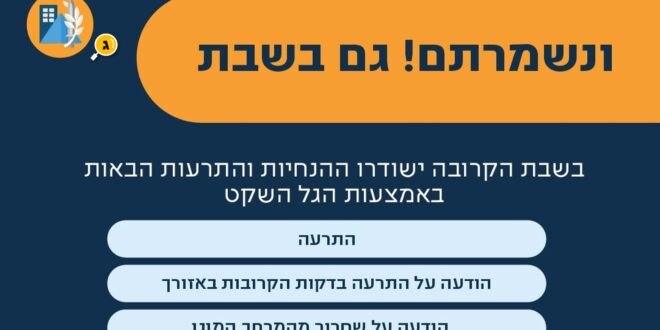 ונשמרתם גם בשבת