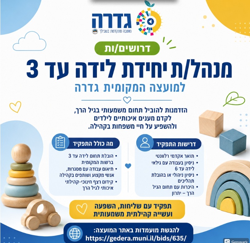 דרוש מנהל יחידת לידה