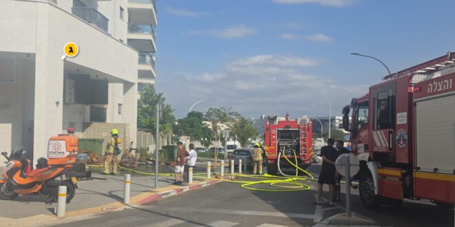 שריפה בחדר האשפה