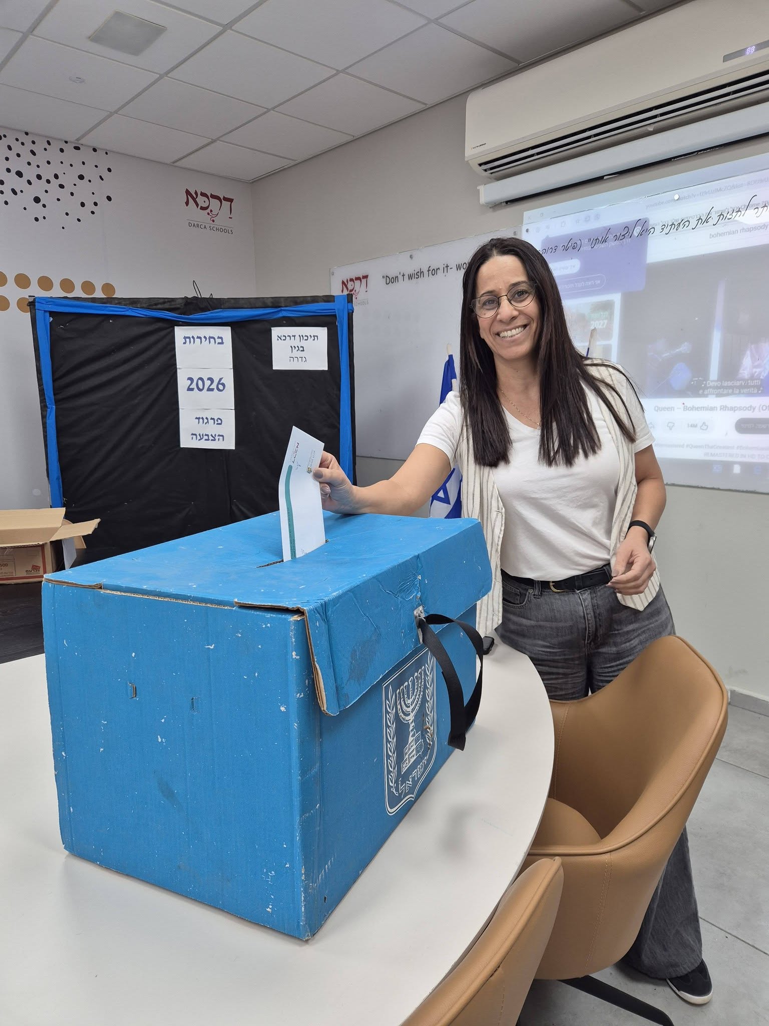 הצבעה בתיכון בגין